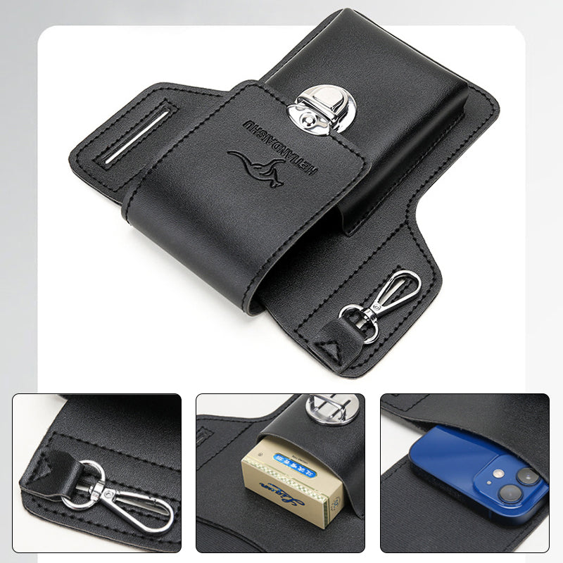 Phone case with cardholder for men's belt