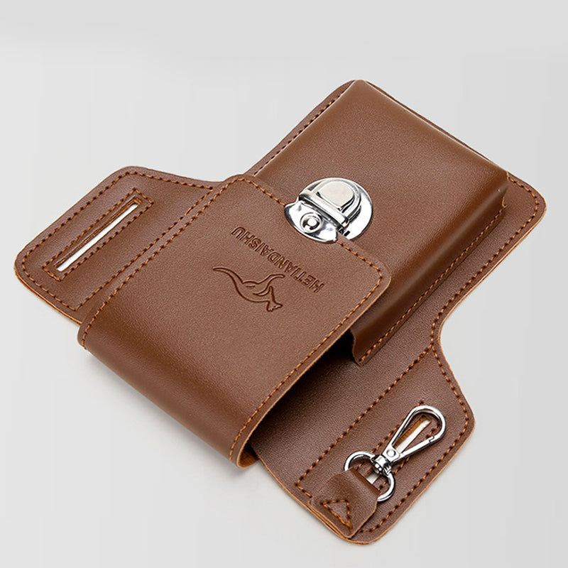 Phone case with cardholder for men's belt