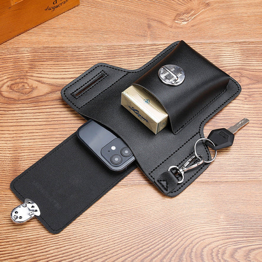 Phone case with cardholder for men's belt