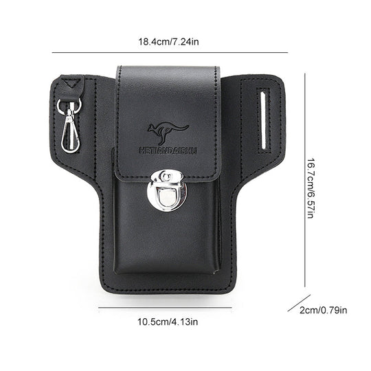 Phone case with cardholder for men's belt