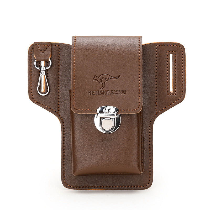 Phone case with cardholder for men's belt