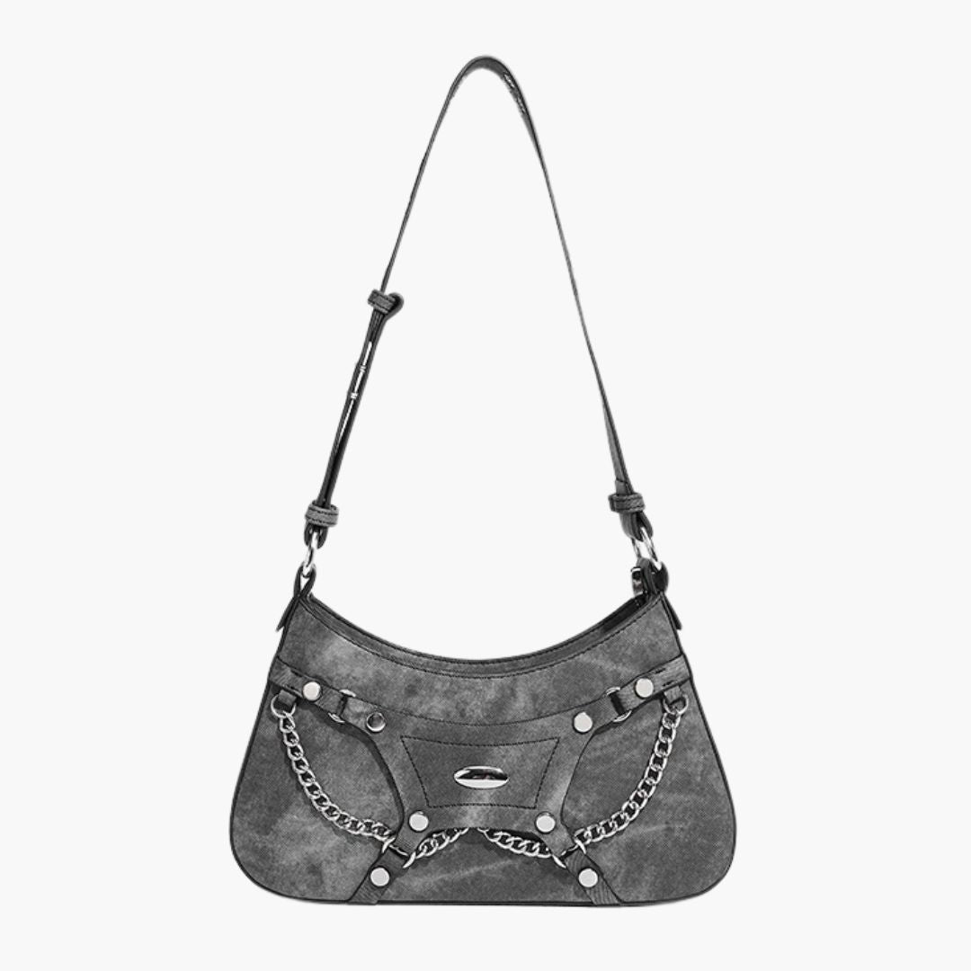 Blair denim shoulder bag