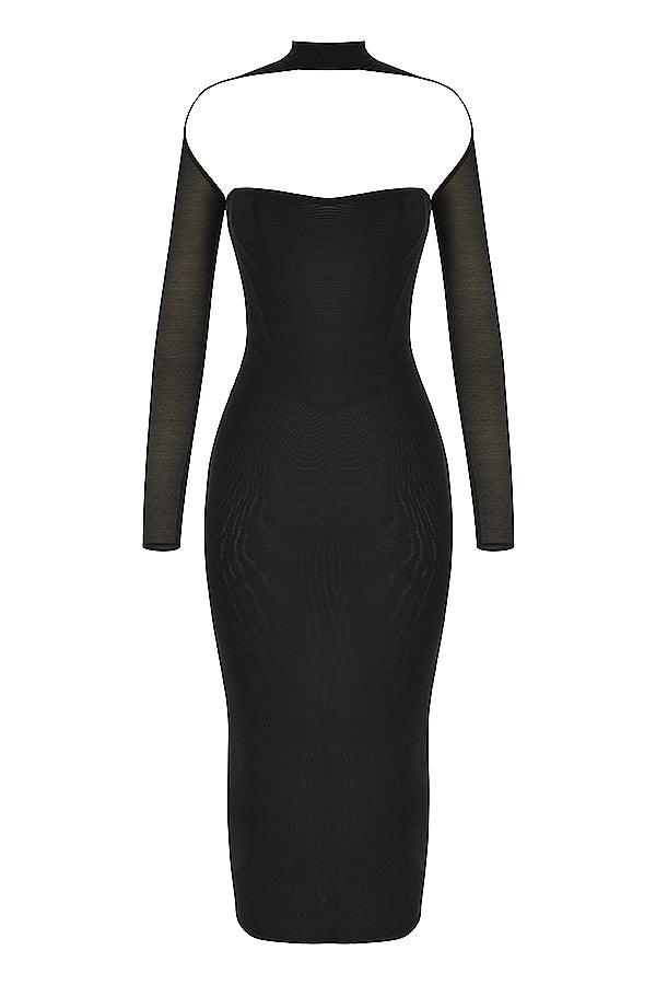 Eva | Midi Corset Dress in Knit - Modern with a Touch of Elegance