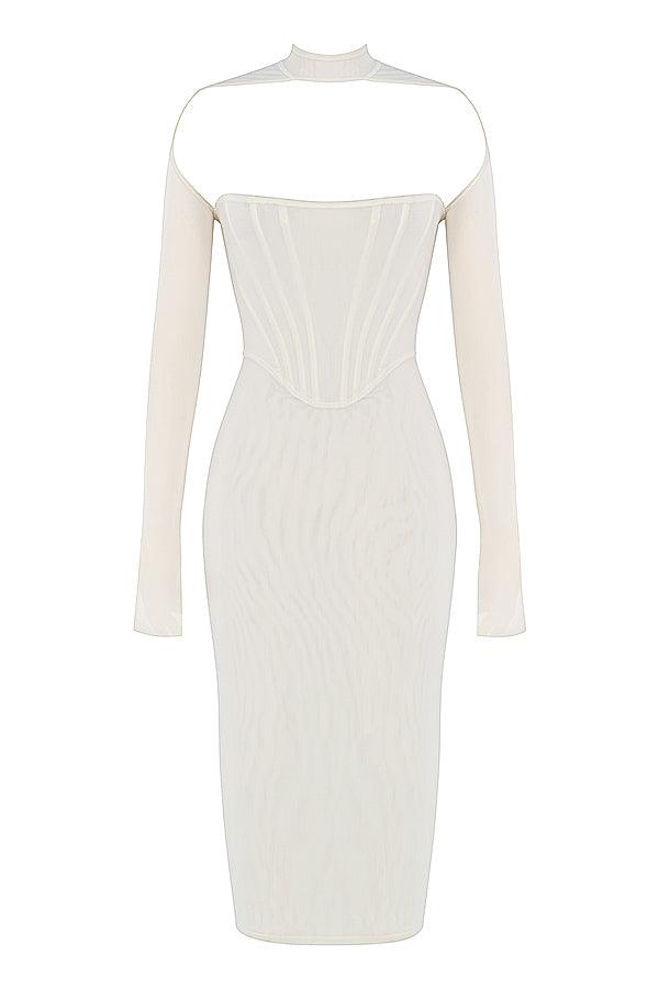 Eva | Midi Corset Dress in Knit - Modern with a Touch of Elegance