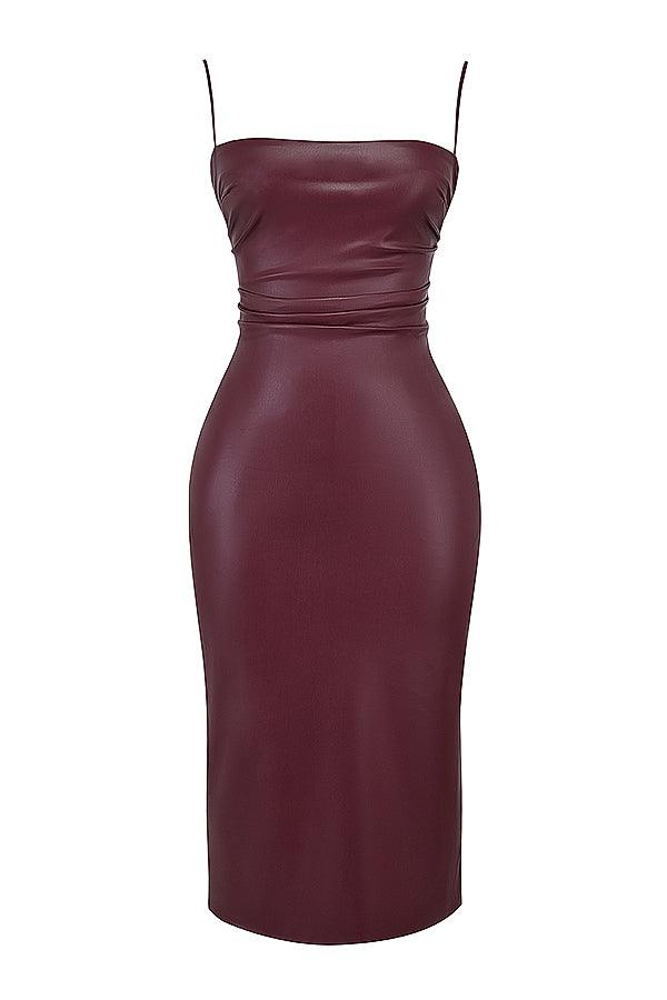 Luxury Leather Dress | Bold and Sophisticated