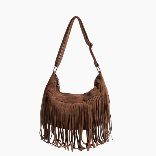 Sloane suede shoulder bag