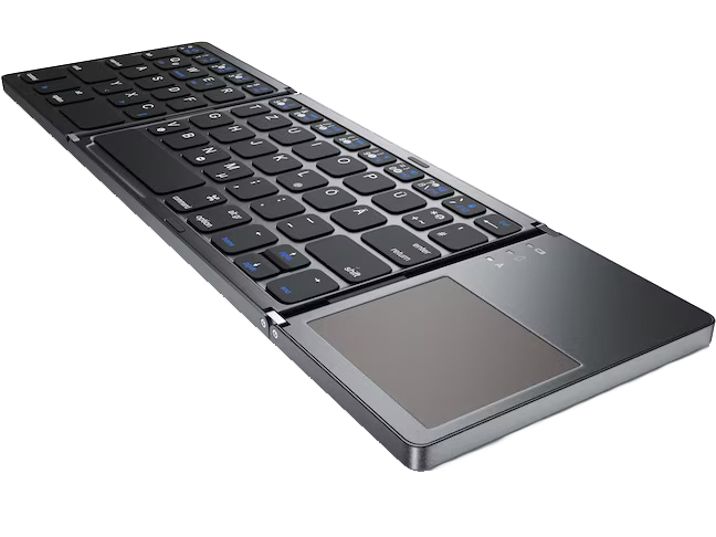 FlexSync - Portable Foldable Bluetooth Keyboard for Convenience and Mobility