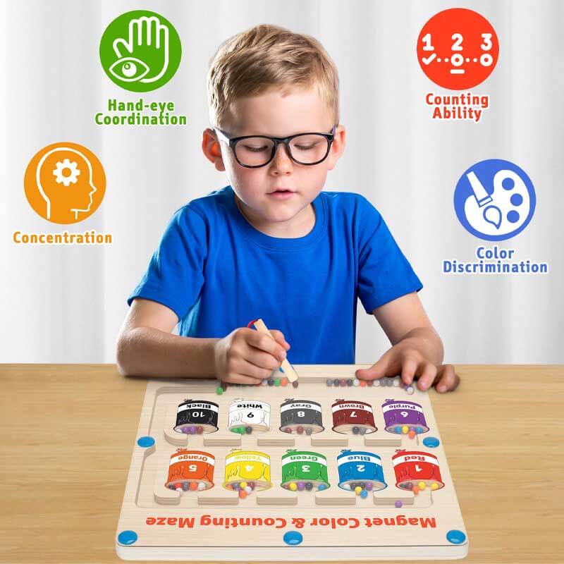 ColorQuest™ | Color and Number Maze Toy - Stimulates Cognitive Development