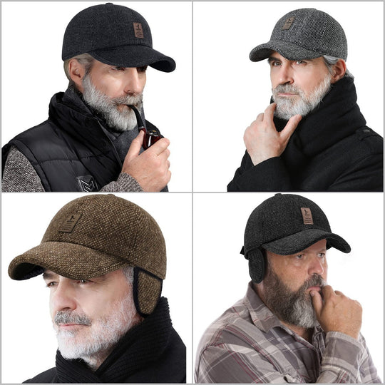 SnapHat™ | Knitted Winter Baseball Cap - Warmth & Style Combined for Cold Weather