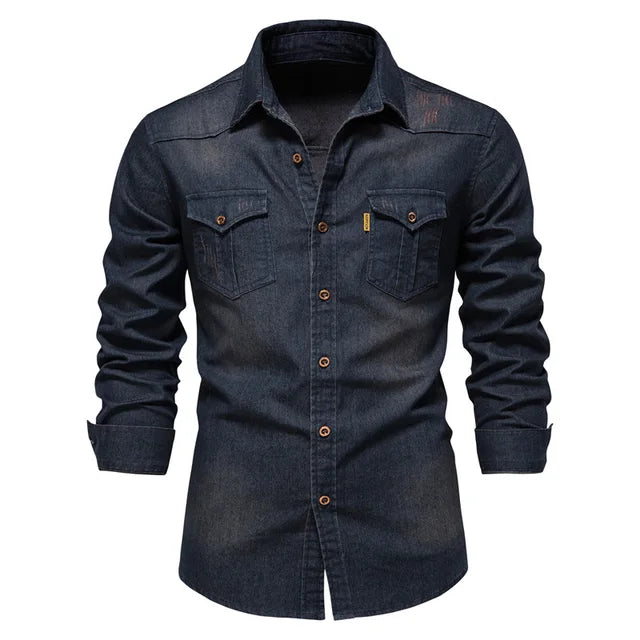 Bobby™ | Men's Denim Shirt - Ideal for a Trendy Look