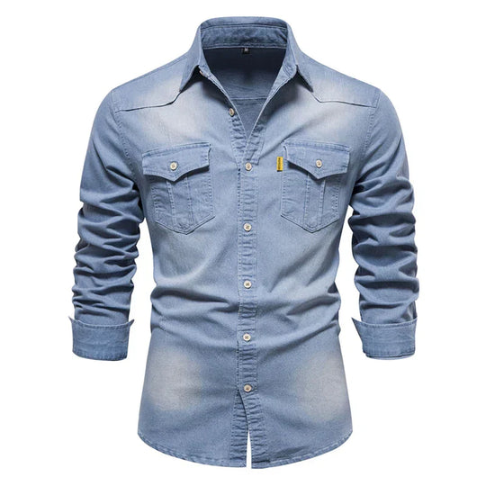 Bobby™ | Men's Denim Shirt - Ideal for a Trendy Look