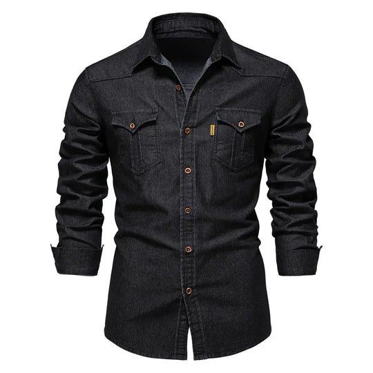 Bobby™ | Men's Denim Shirt - Ideal for a Trendy Look