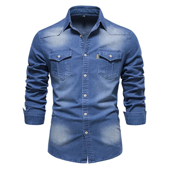 Bobby™ | Men's Denim Shirt - Ideal for a Trendy Look