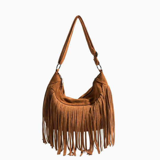 Sloane suede shoulder bag