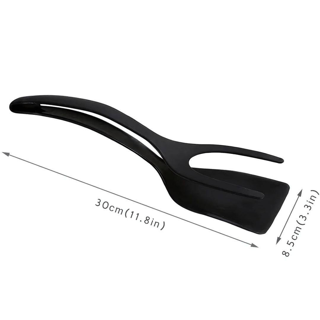 Multifunctional Cooking Tongs | 2-in-1 Non-Stick Tool - Ideal for Eggs and Bread!