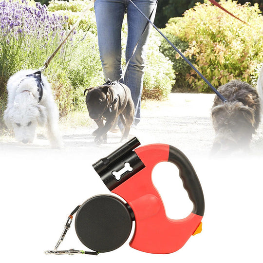 Pet Leash - Versatile Harness with Light and Retractable Function