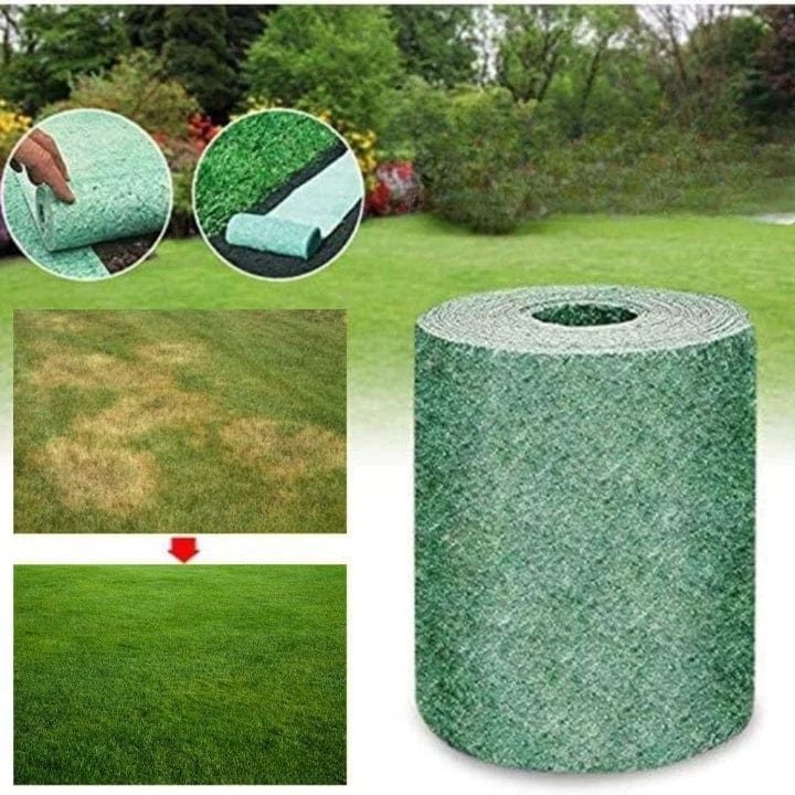 Biodegradable grass seed roll