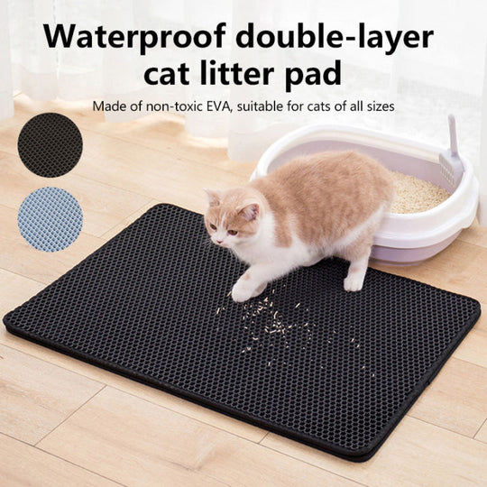 LitterBox™️ | Double Layer Litter Mat for Cats - Keep Your Floors Clean