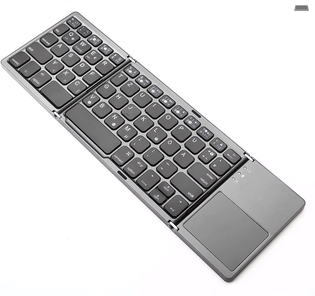 FlexSync - Portable Foldable Bluetooth Keyboard for Convenience and Mobility