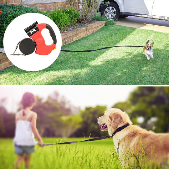 Pet Leash - Versatile Harness with Light and Retractable Function