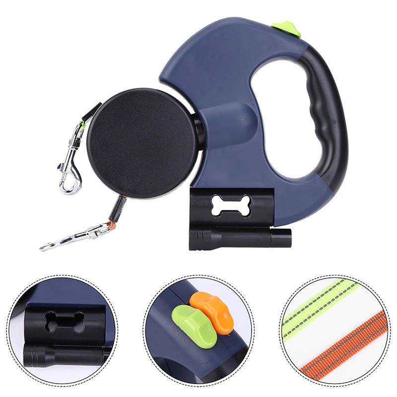 Pet Leash - Versatile Harness with Light and Retractable Function