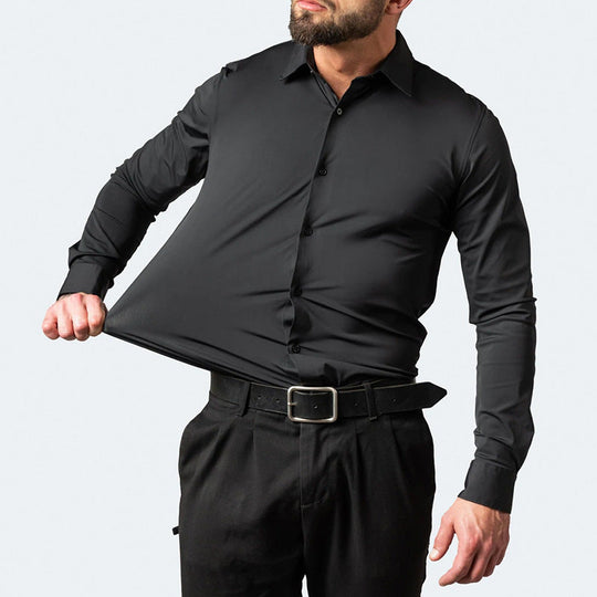 Austin™ | Men's Shirt - Elegance with Long Sleeves and No Elastic Knitting