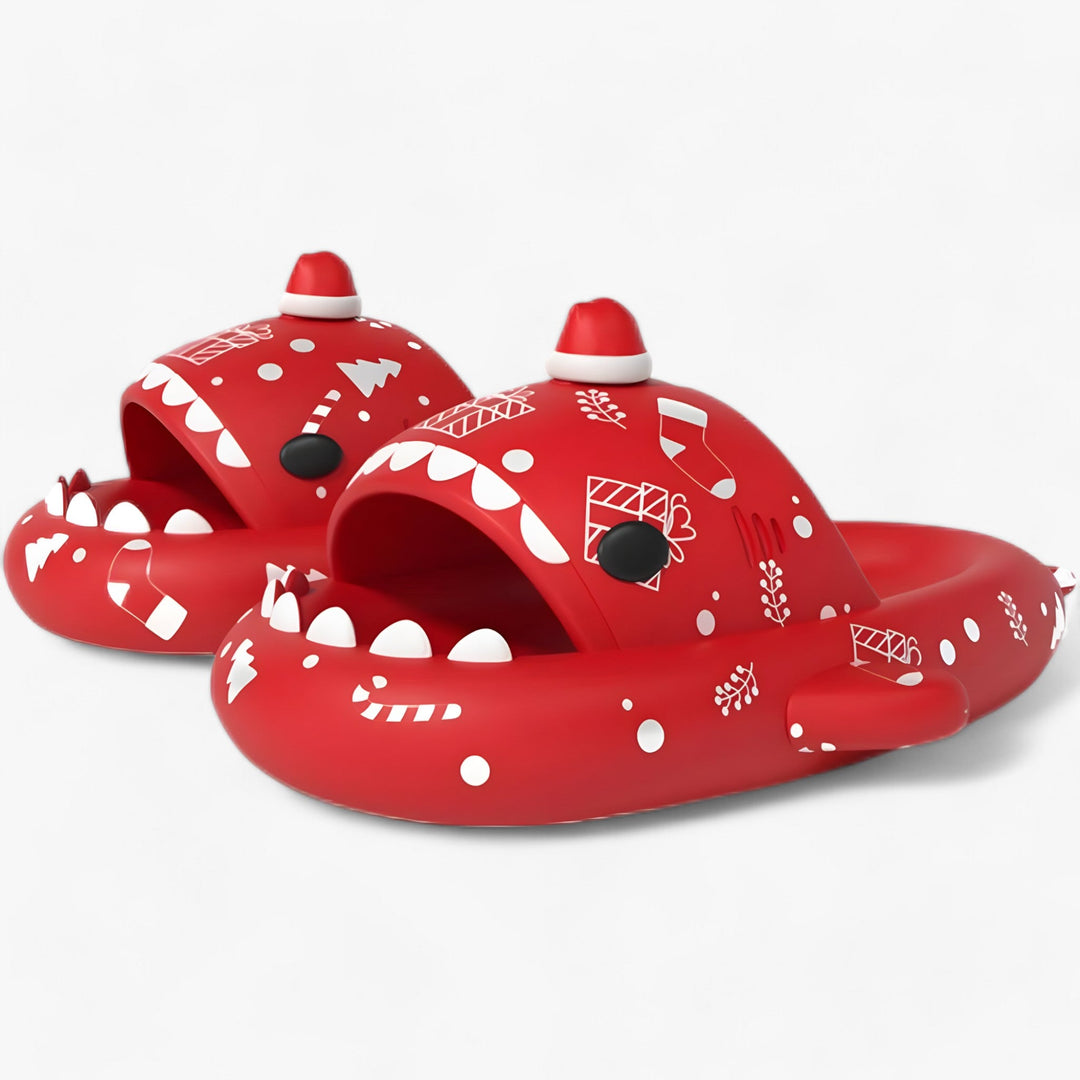 Finn | Glow-in-the-Dark Shark Slippers - Fun and Cozy Sandals for Halloween Night