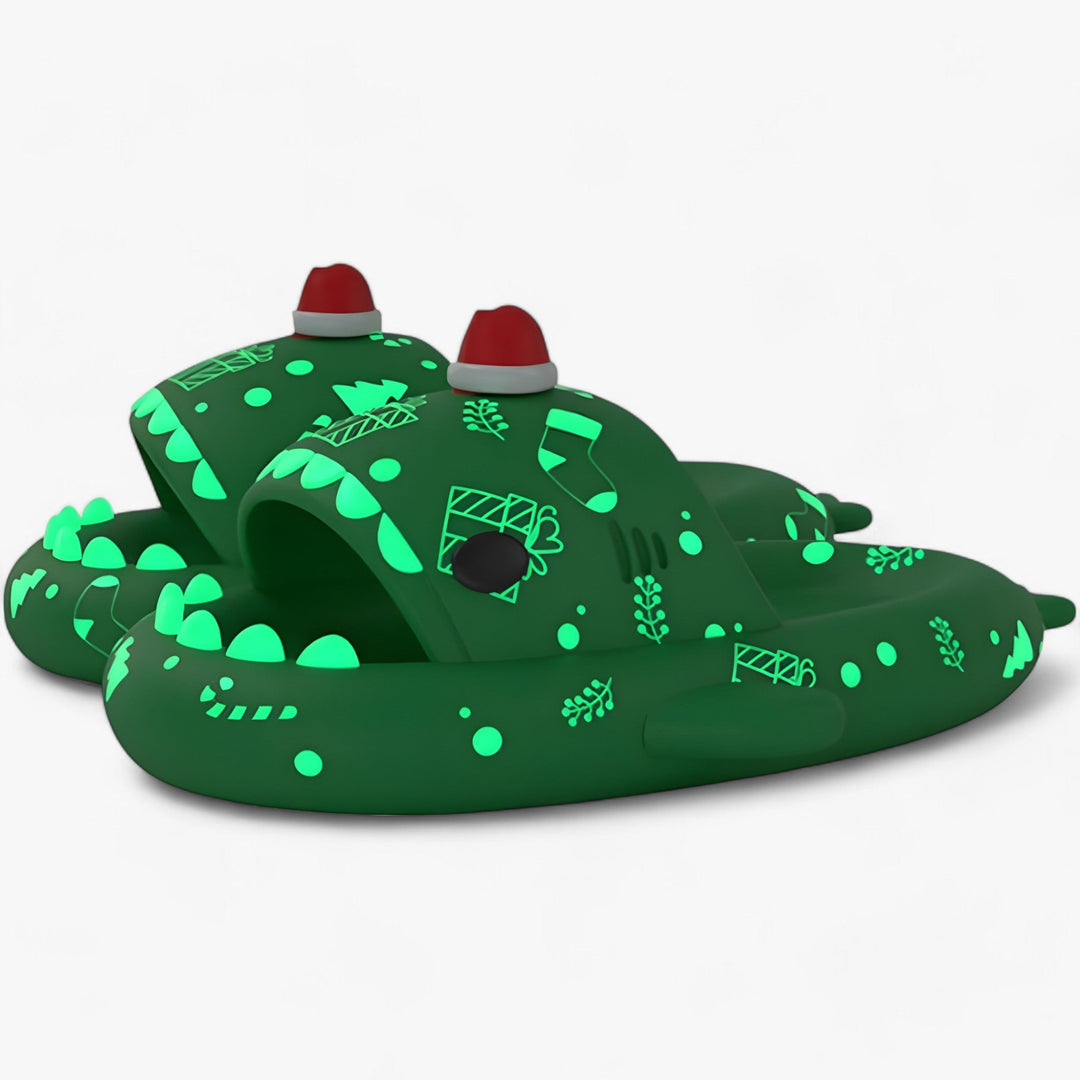 Finn | Glow-in-the-Dark Shark Slippers - Fun and Cozy Sandals for Halloween Night