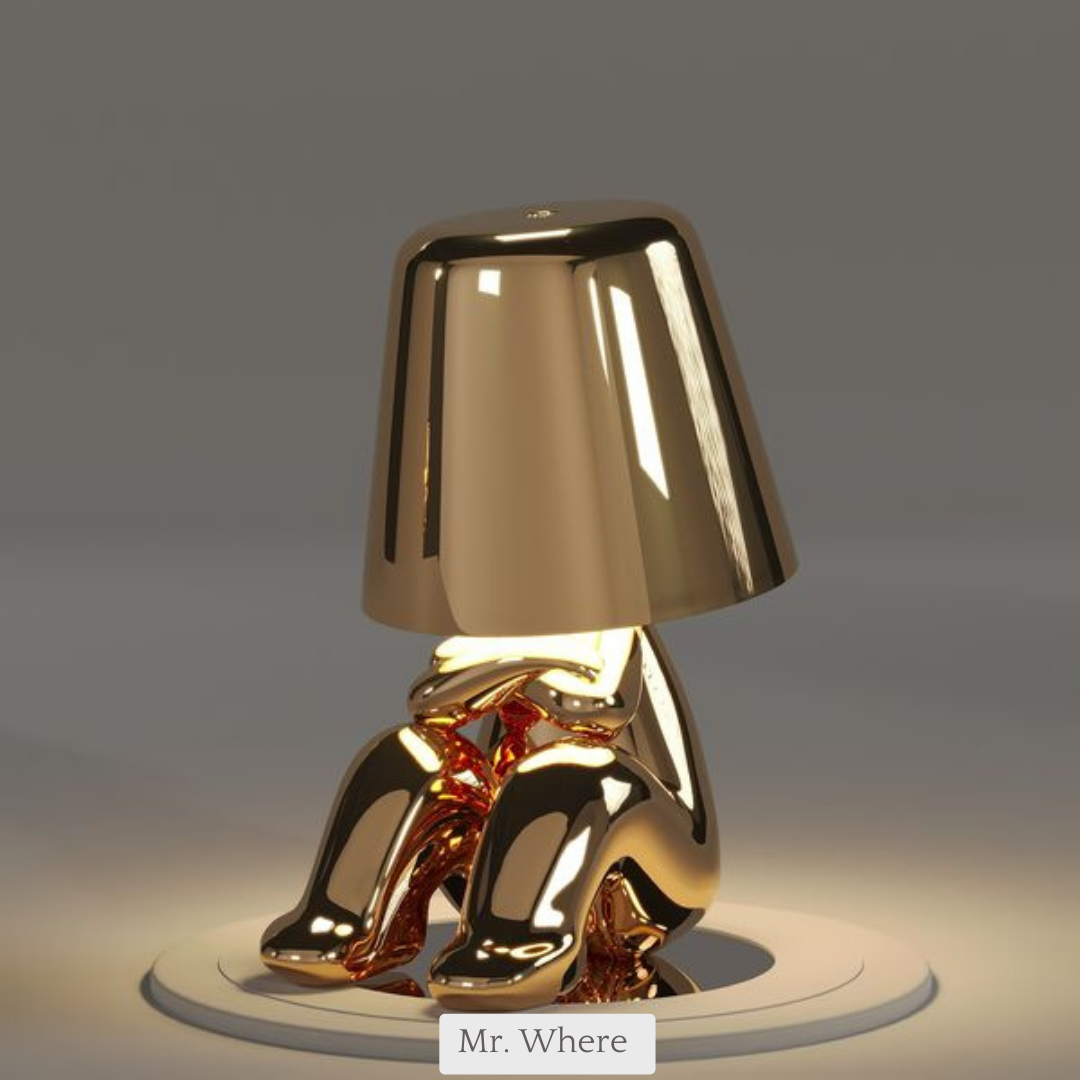 ThinkerLamp™ | Gold Lamp - Elegance and Reflection