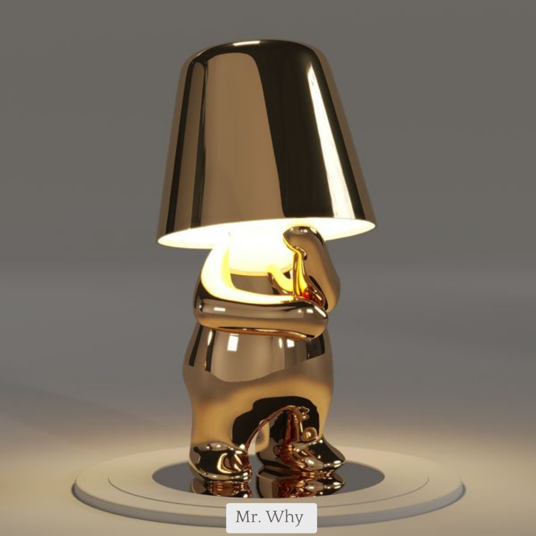 ThinkerLamp™ | Gold Lamp - Elegance and Reflection