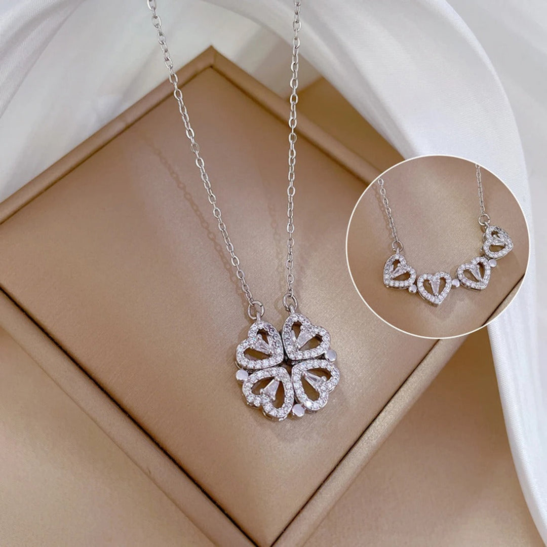 LuckyLove | Pendant - With a four-leaf clover for luck