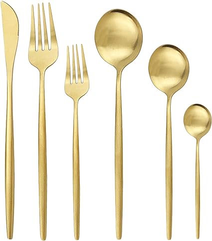 Minimalist Cutlery Set 6 Pieces | Simplicity and Elegance