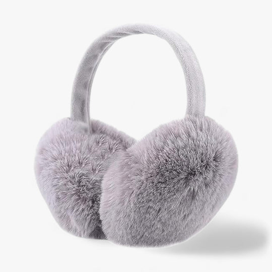 Aurora | Faux fur rabbit ear warmers - Cozy winter warmth