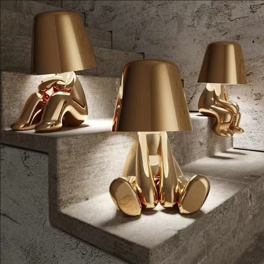 ThinkerLamp™ | Gold Lamp - Elegance and Reflection