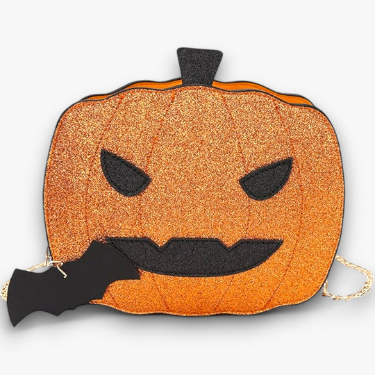 Borsa a forma di zucca Boo | - Borsa di Halloween creativa per un look elegante