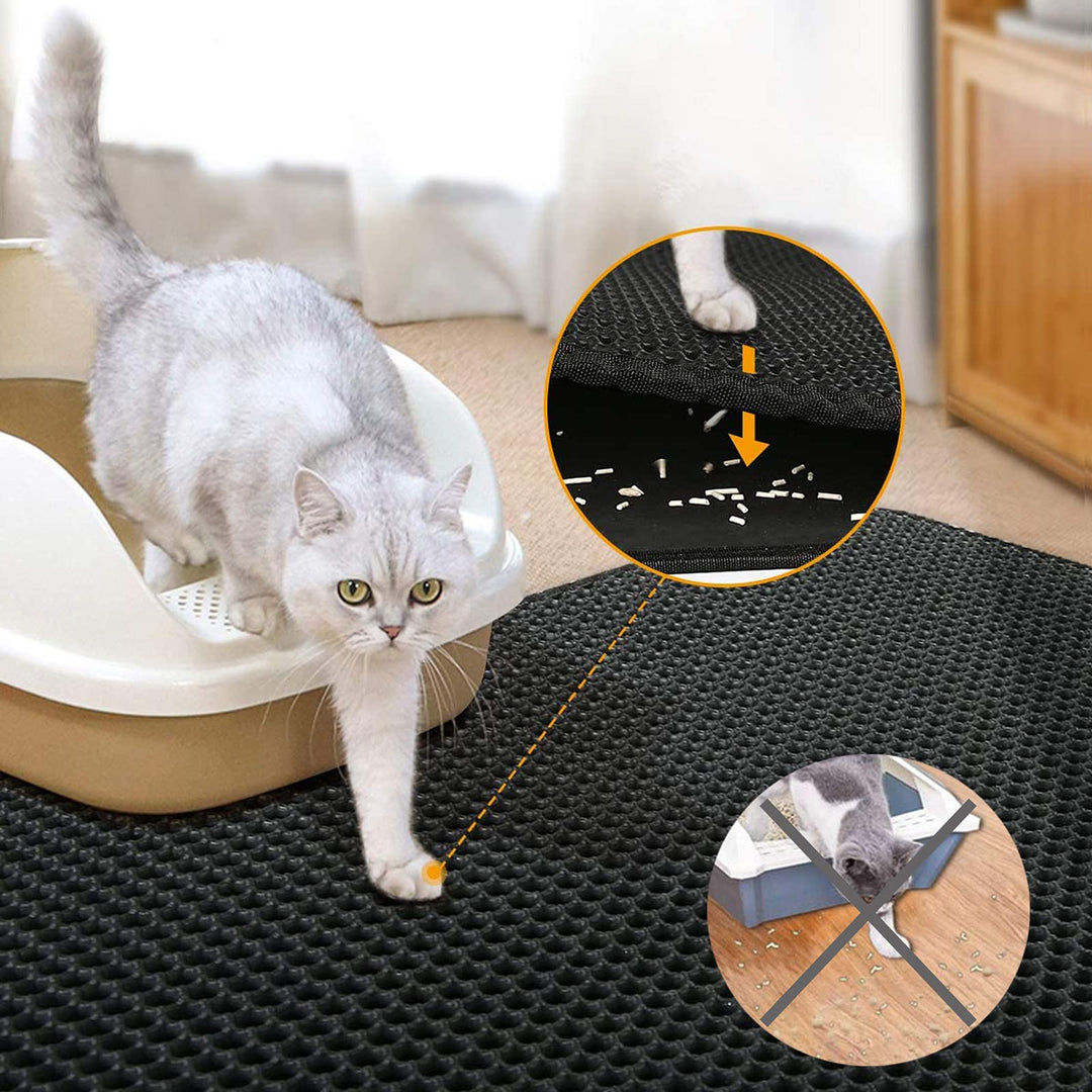 LitterBox™️ | Double Layer Litter Mat for Cats - Keep Your Floors Clean