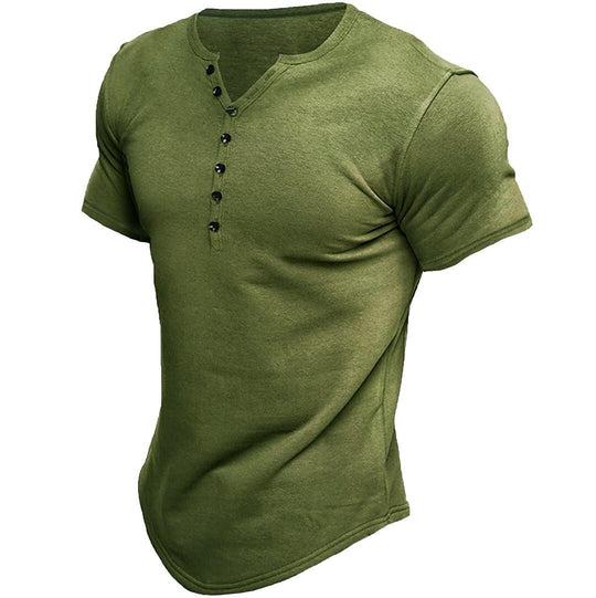 Tom Harding Short Sleeve Henley Shirt