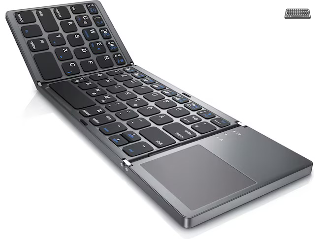 FlexSync - Portable Foldable Bluetooth Keyboard for Convenience and Mobility