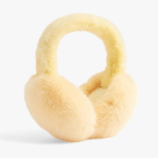 Aurora | Faux fur rabbit ear warmers - Cozy winter warmth