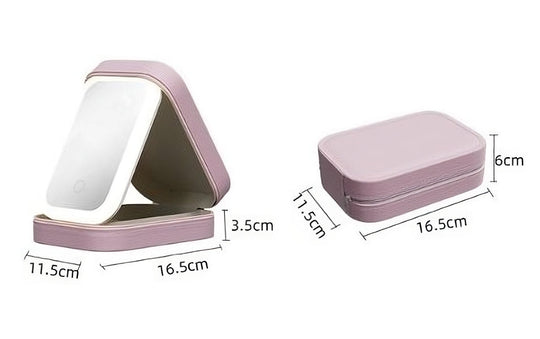 Myso™ | Makeup Organizer - With LED Mirror