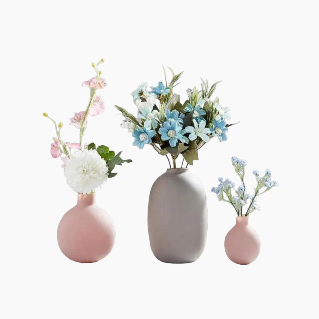 Modern and Elegant Ceramic Vase Set - Colorful and Stylish Minimalism for Your Home