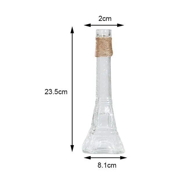 Elegant and minimalist high-quality clear glass vase - ideal for flowers and hydroponic plants, perfect as stylish table decor!