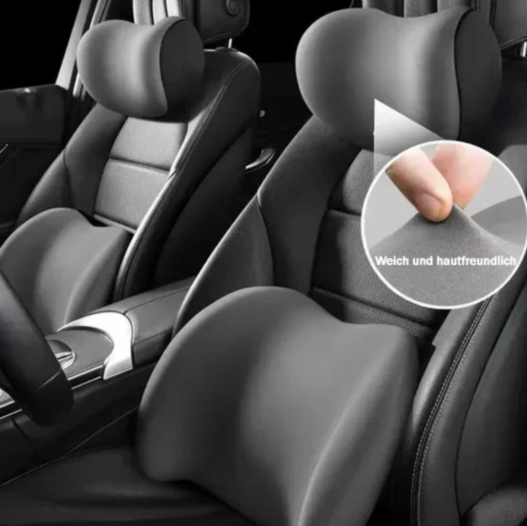 RelaxRide™ | Headrest and lumbar cushion - Drive in comfort