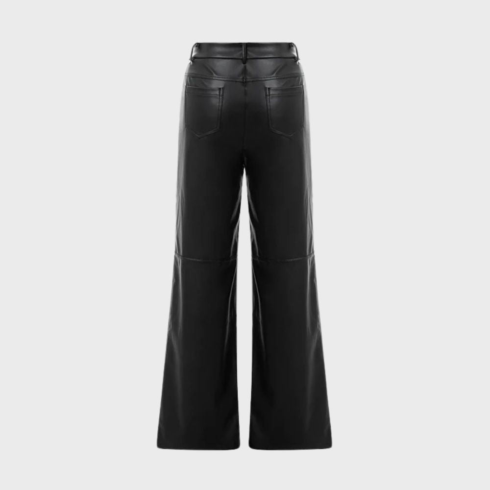 FEMKE | Leather Pants - Straight Cut and Stylish