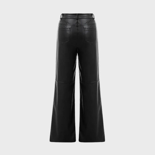 FEMKE | Leather Pants - Straight Cut and Stylish