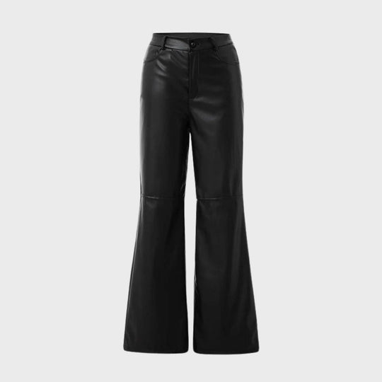 FEMKE | Leather Pants - Straight Cut and Stylish