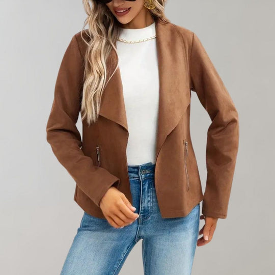 SUSANNE | Suede Jacket - Tailored and Casual for an Elegant Look