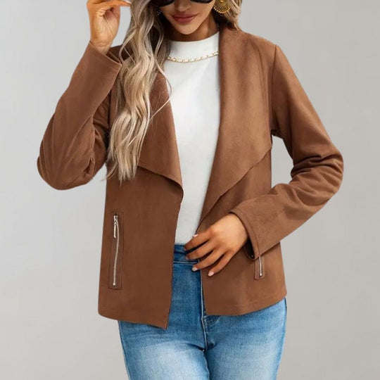 SUSANNE | Suede Jacket - Tailored and Casual for an Elegant Look