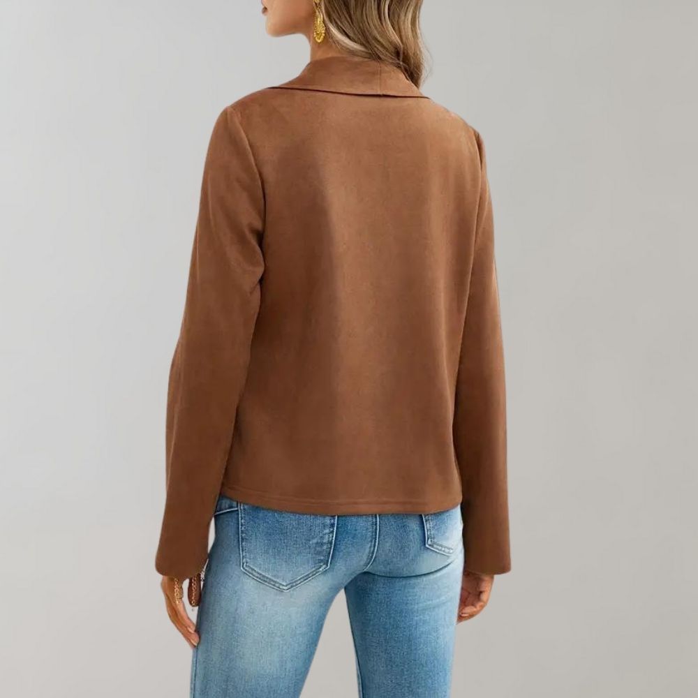 SUSANNE | Suede Jacket - Tailored and Casual for an Elegant Look