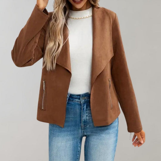 SUSANNE | Suede Jacket - Tailored and Casual for an Elegant Look